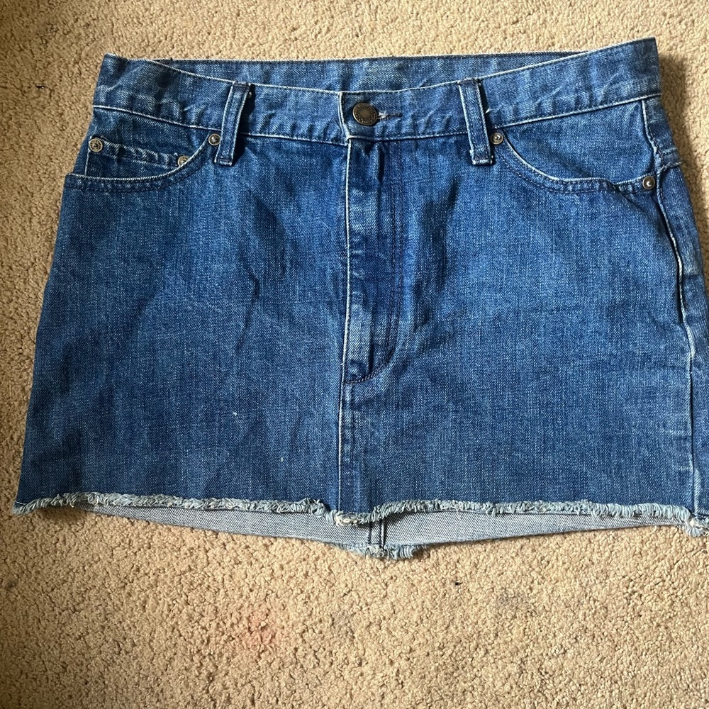 Free People Denim Mini Skirt